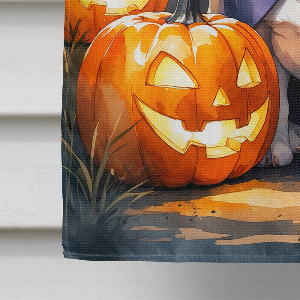 English Bulldog Puppy Halloween House Flag