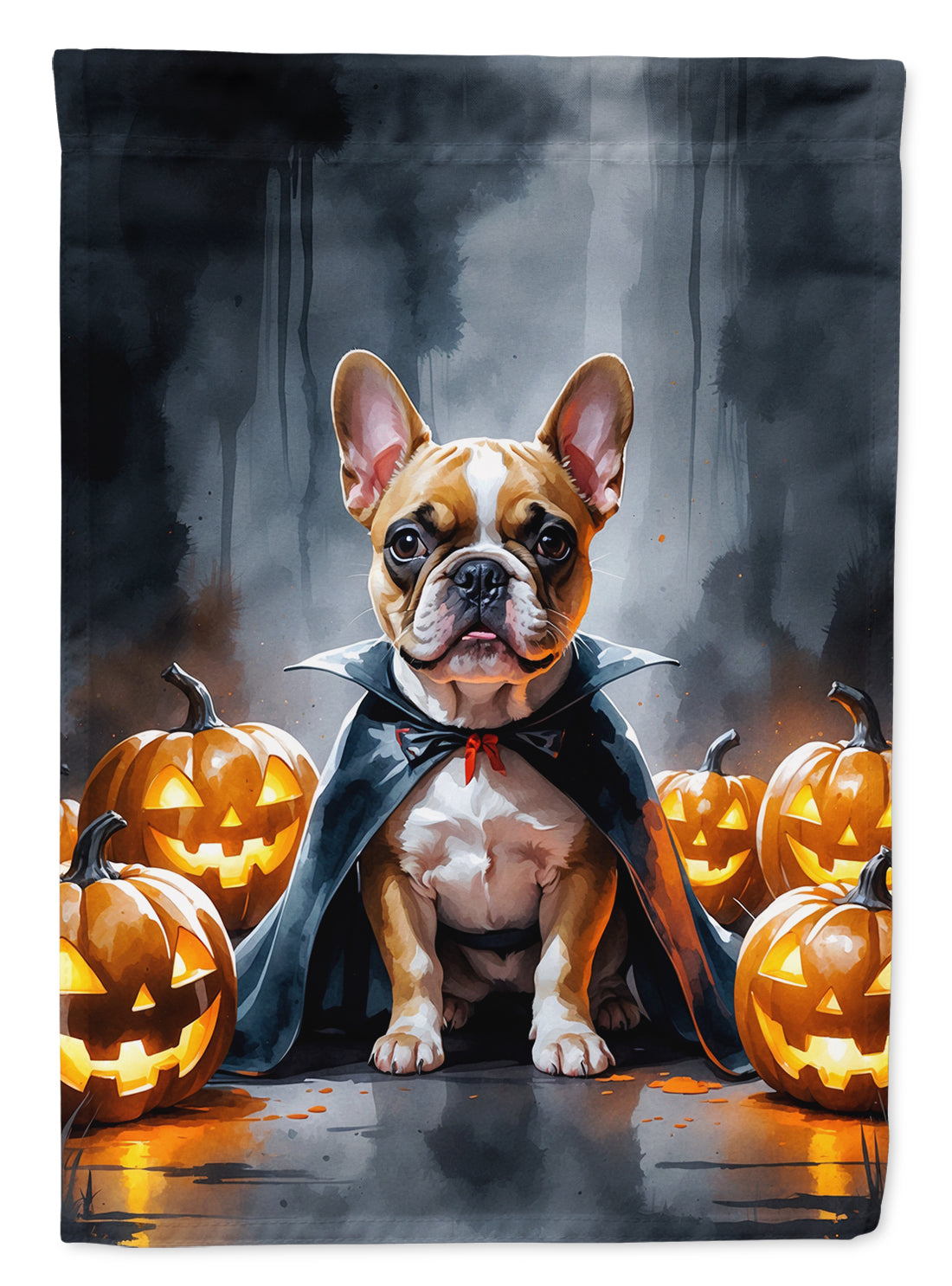 French Bulldog Puppy Halloween House Flag