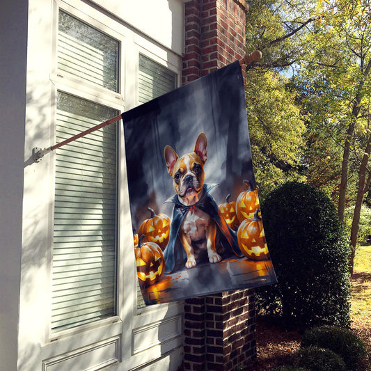 French Bulldog Puppy Halloween House Flag