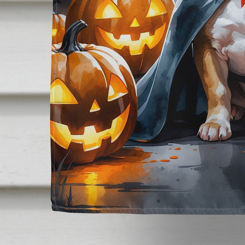French Bulldog Puppy Halloween House Flag