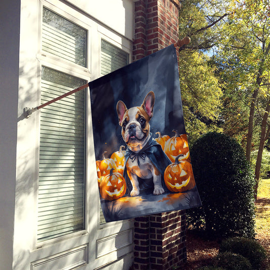 French Bulldog Puppy Halloween House Flag