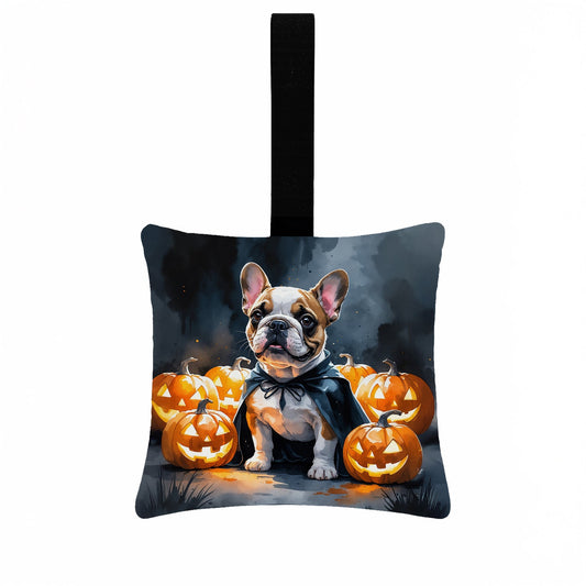 French Bulldog Puppy Halloween Mini Hanging Pillow Ornament 3.5 × 3.5