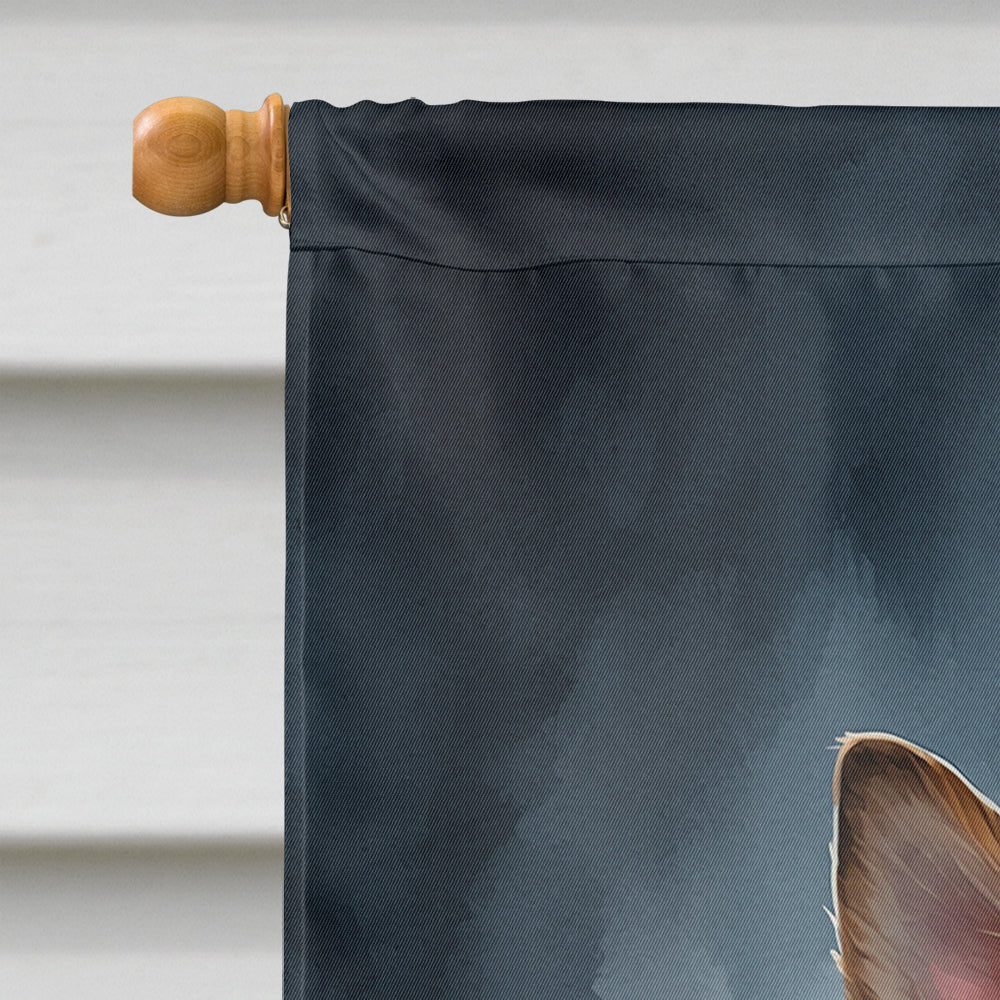 German Shepherd Puppy Halloween House Flag