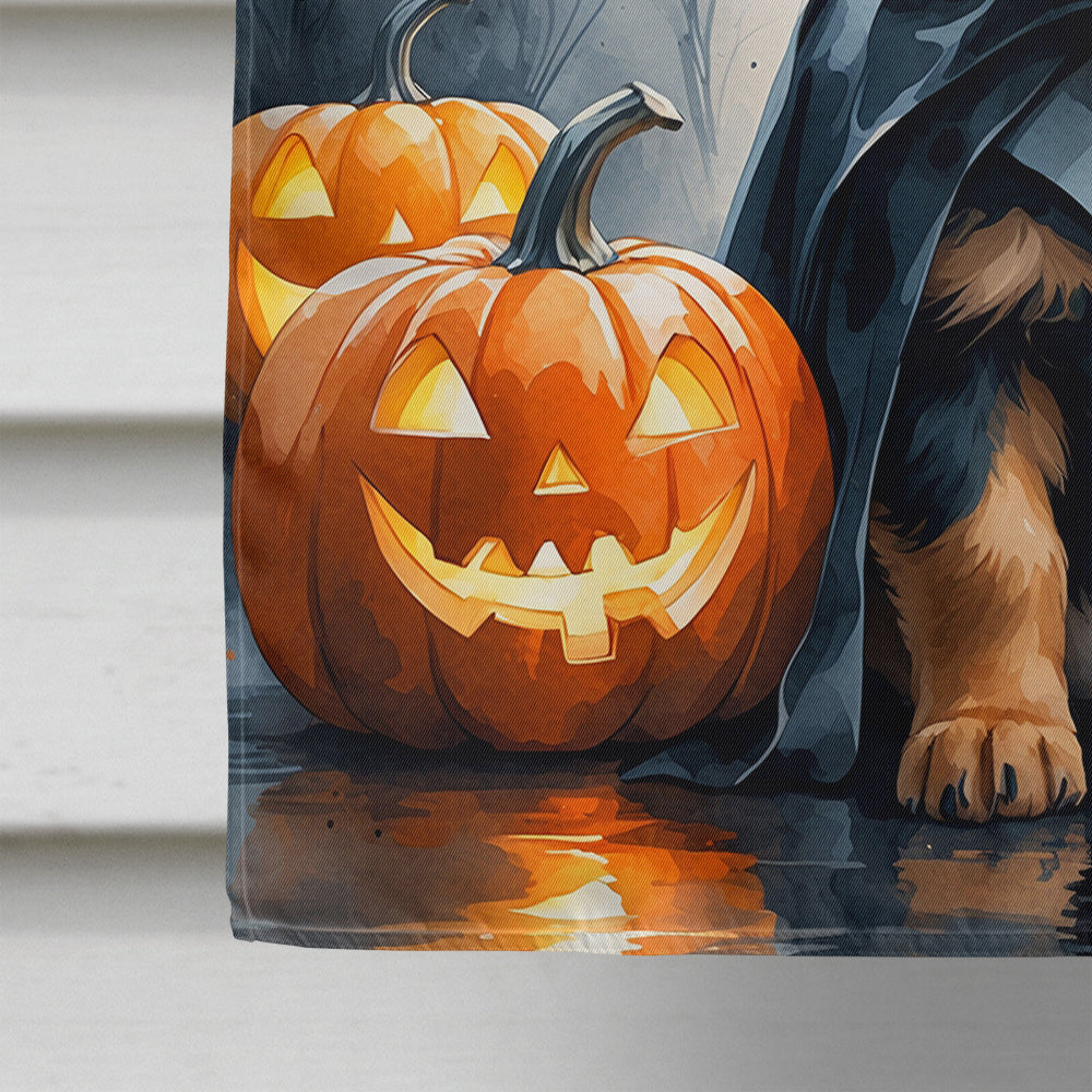 German Shepherd Puppy Halloween House Flag
