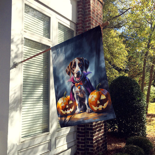 German Shorthaired Pointer Puppy Halloween House Flag