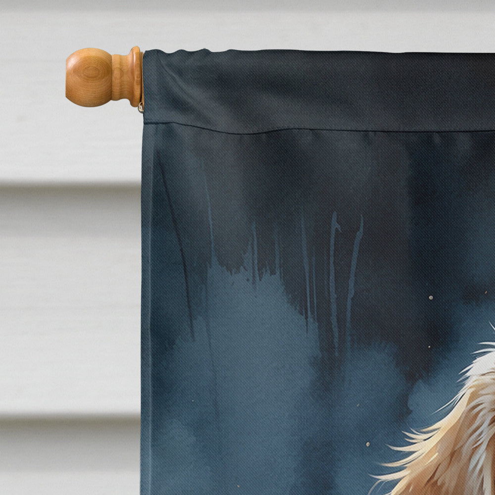 Golden Retriever Puppy Halloween House Flag