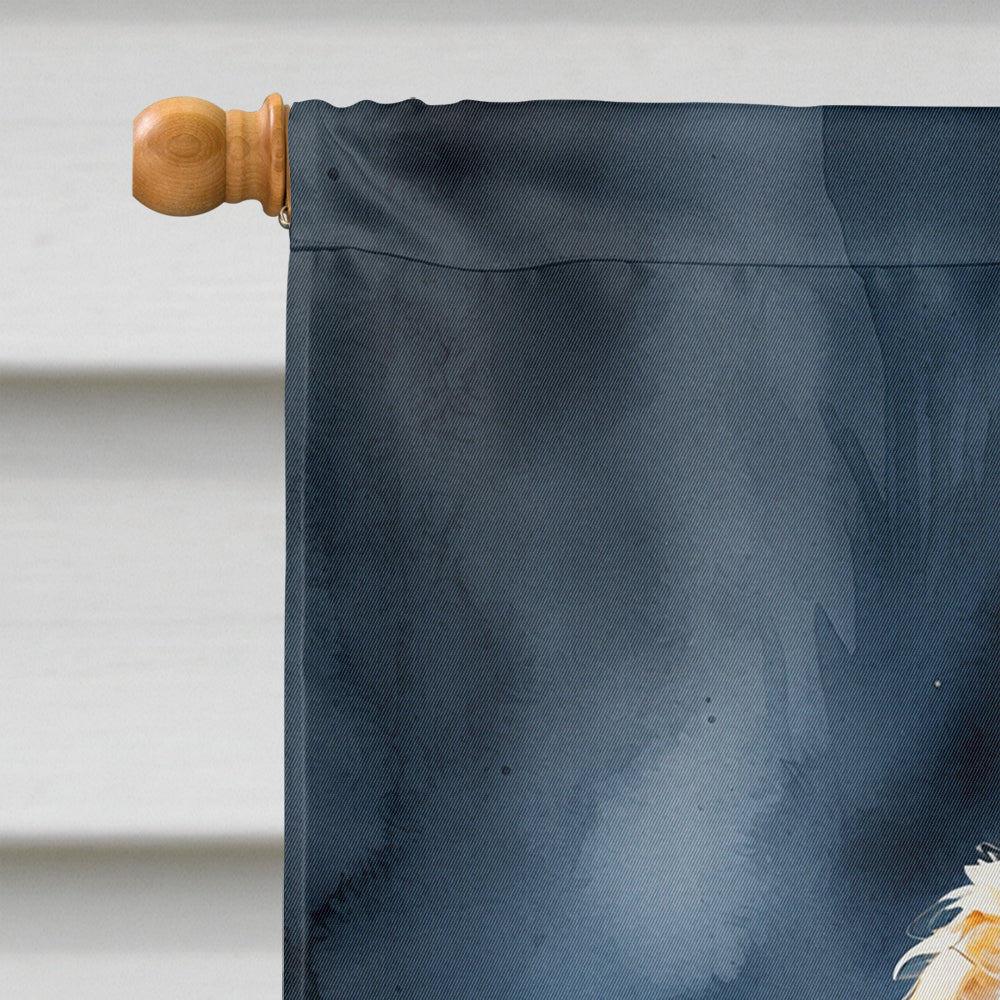 Goldendoodle Puppy Halloween House Flag