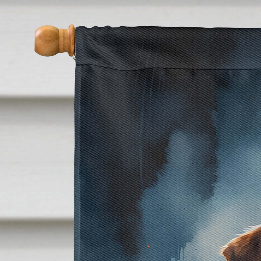 Jack Russell Terrier Puppy Halloween House Flag