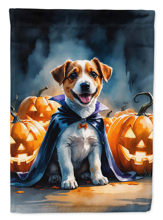 Jack Russell Terrier Puppy Halloween Garden Flag