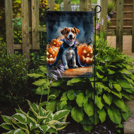 Jack Russell Terrier Puppy Halloween Garden Flag