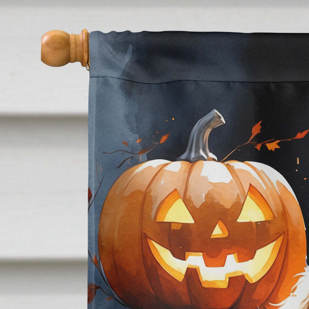 Labradoodle Puppy Halloween House Flag