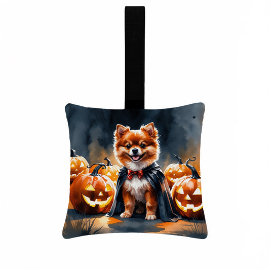 Pomeranian Puppy Halloween Mini Hanging Pillow Ornament 3.5 × 3.5