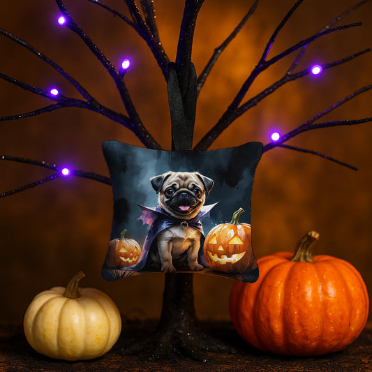 Pug Puppy Halloween Mini Hanging Pillow Ornament 3.5 × 3.5