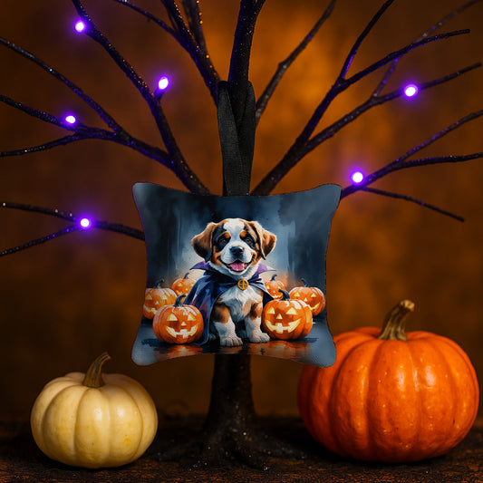 Saint Bernard Puppy Halloween Mini Hanging Pillow Ornament 3.5 × 3.5