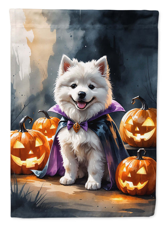 Samoyed Puppy Halloween Garden Flag