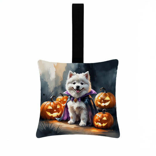 Samoyed Puppy Halloween Mini Hanging Pillow Ornament 3.5 × 3.5