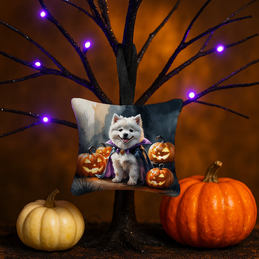 Samoyed Puppy Halloween Mini Hanging Pillow Ornament 3.5 × 3.5