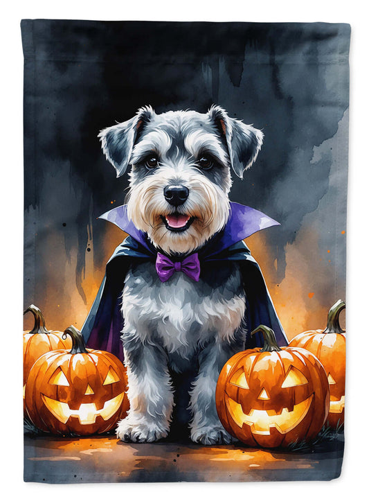 Schnauzer Puppy Halloween House Flag