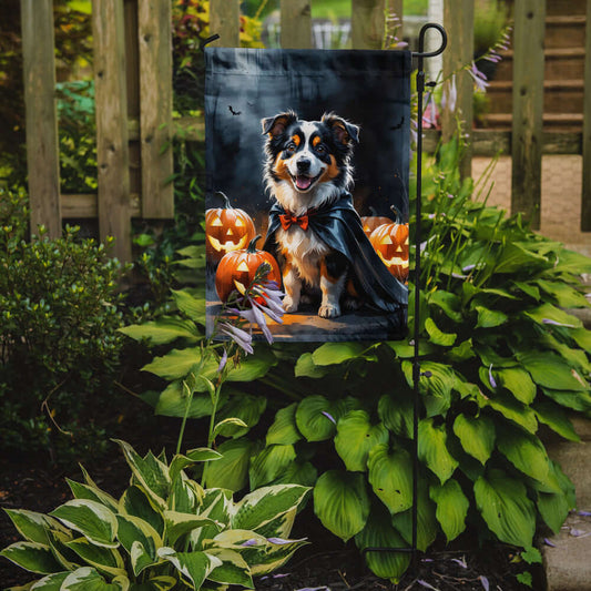 Sheltie Puppy Halloween Garden Flag