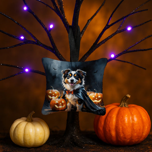 Sheltie Puppy Halloween Mini Hanging Pillow Ornament 3.5 × 3.5
