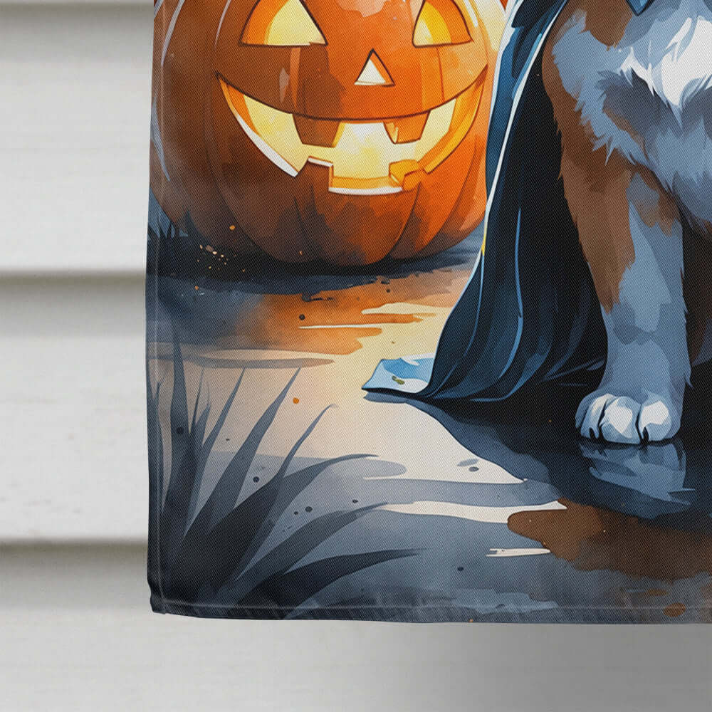 Shiba Inu Puppy Halloween House Flag