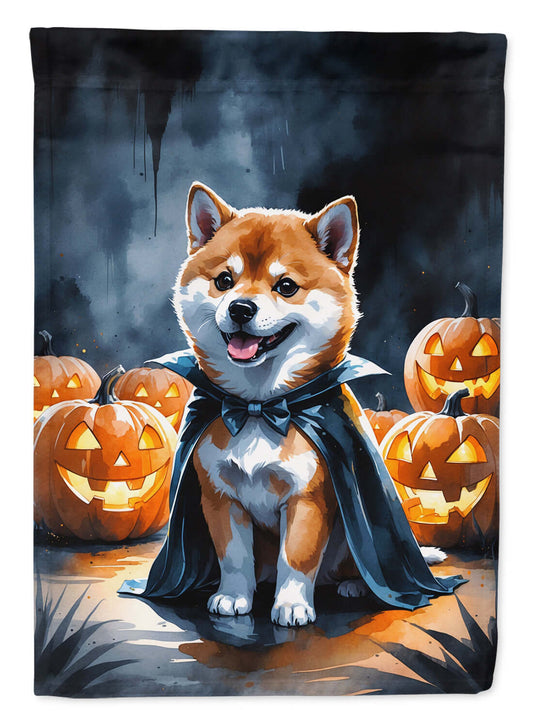 Shiba Inu Puppy Halloween Garden Flag