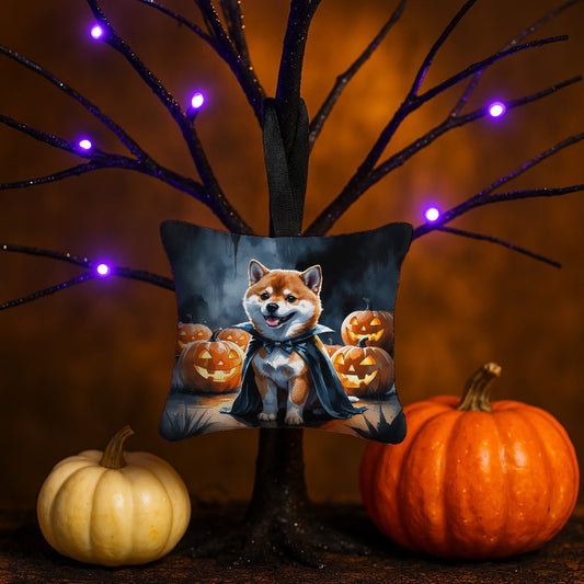 Shiba Inu Puppy Halloween Mini Hanging Pillow Ornament 3.5 × 3.5