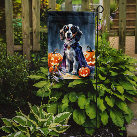 Welsh Springer Spaniel Puppy Halloween Garden Flag