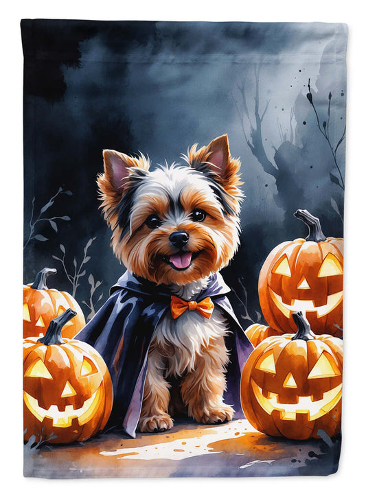 Yorkshire Terrier Puppy Halloween House Flag