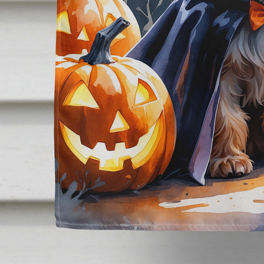 Yorkshire Terrier Puppy Halloween House Flag