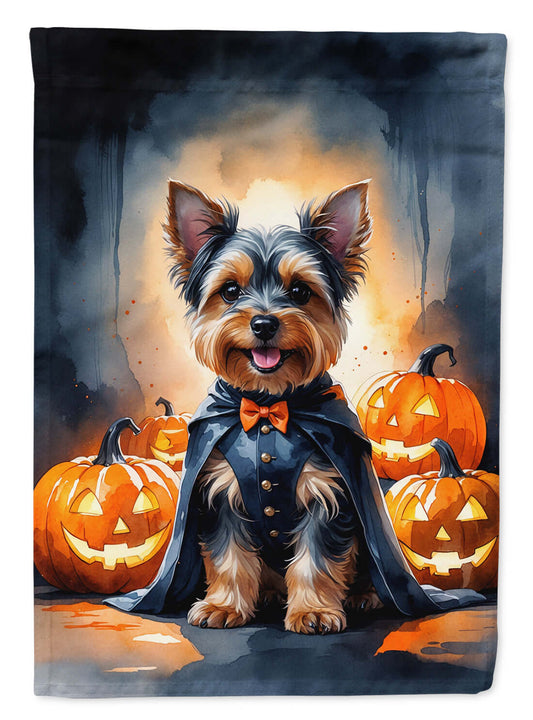 Yorkshire Terrier Yorkie Puppy Halloween House Flag