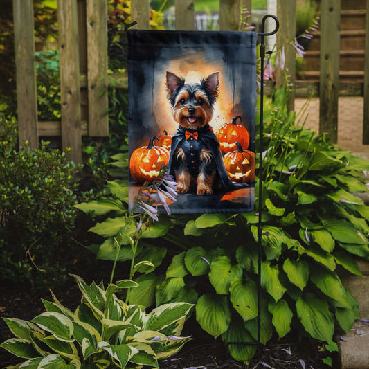 Yorkshire Terrier Yorkie Puppy Halloween Garden Flag