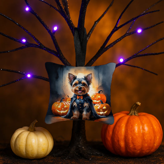 Yorkshire Terrier Yorkie Puppy Halloween Mini Hanging Pillow Ornament 3.5 × 3.5