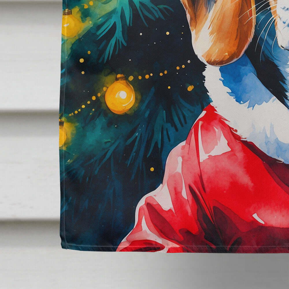 Beagle Christmas House Flag