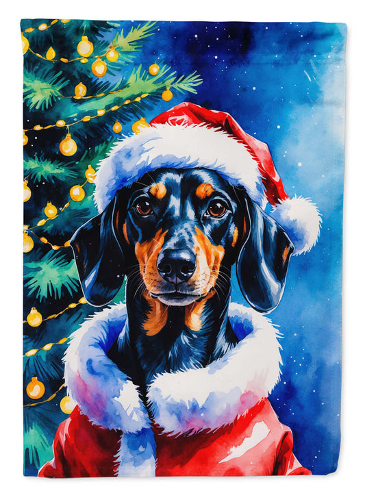 Dachshund Christmas Garden Flag