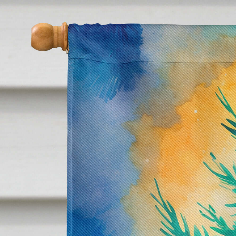 Alligator Christmas House Flag