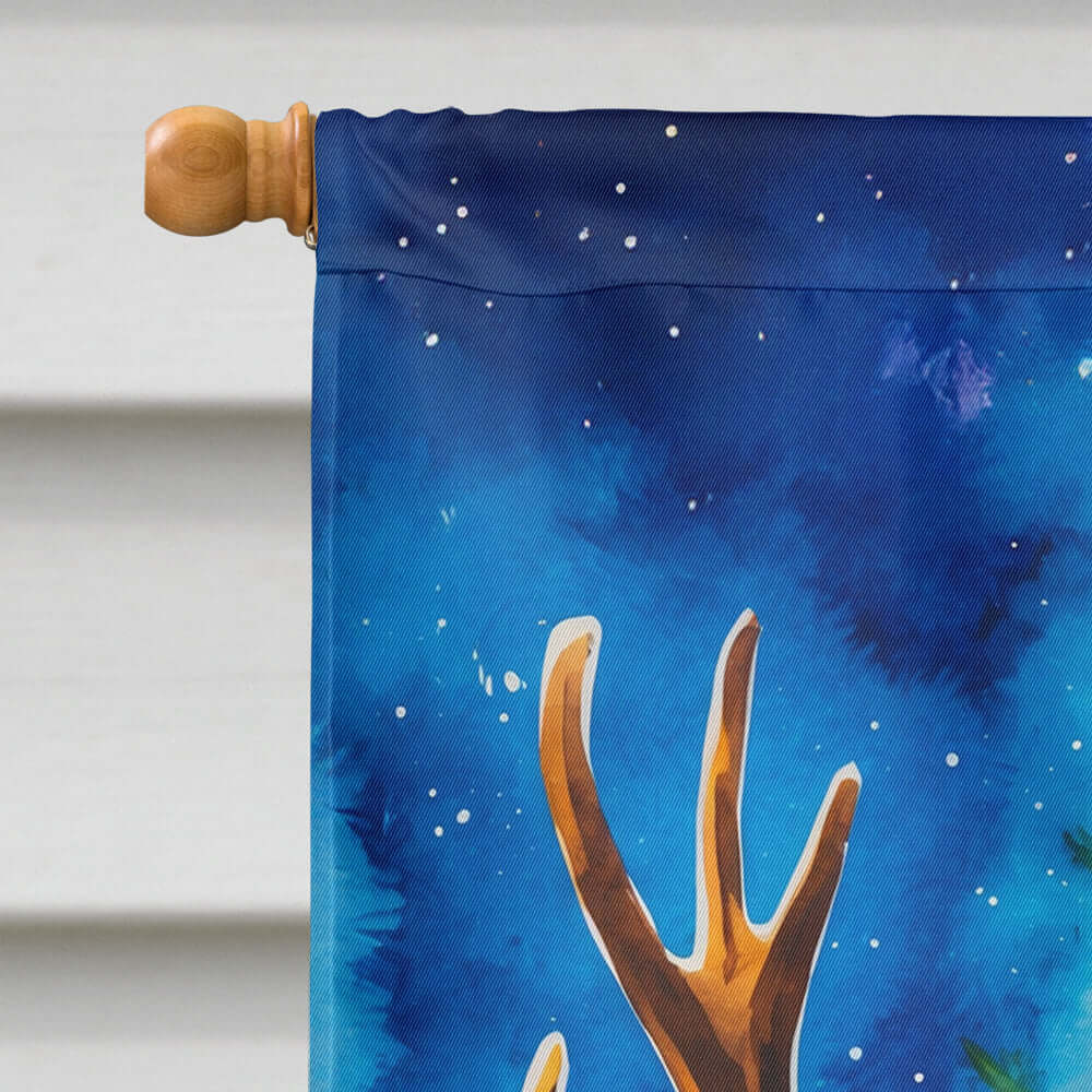 Deer Christmas House Flag