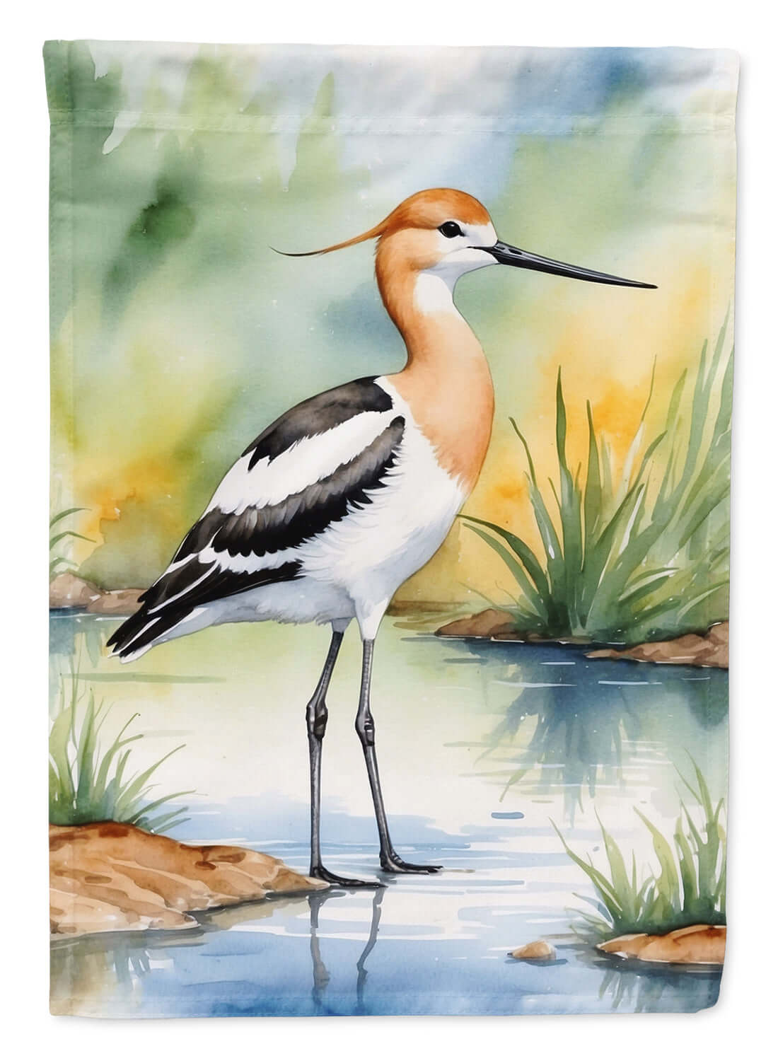 American Avocet Bird House Flag
