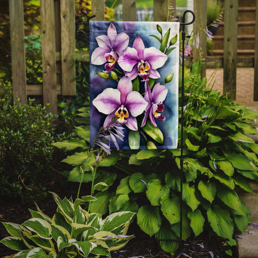 Dendrobium Orchids Garden Flag