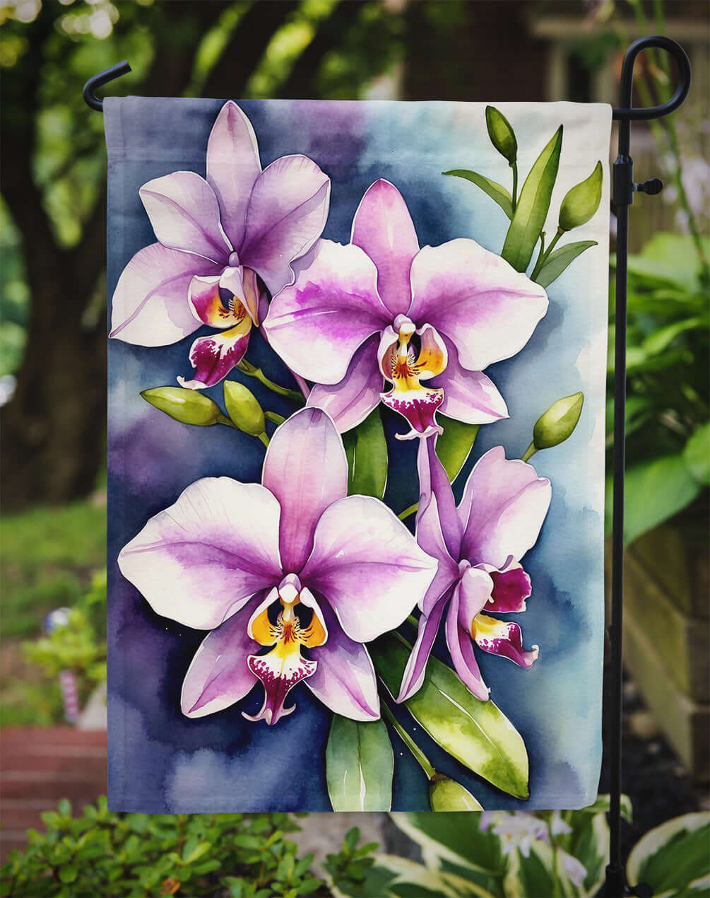 Dendrobium Orchids Garden Flag