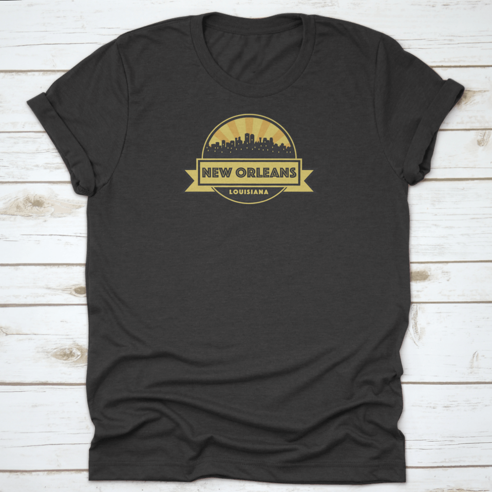 New Orleans Louisiana With Abstract Skyline Design Vector Illustration