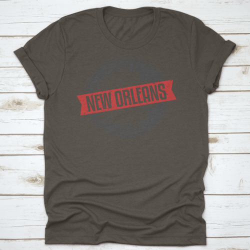 New Orleans Louisiana Round. Travel Stamp Icon Skyline City Design.