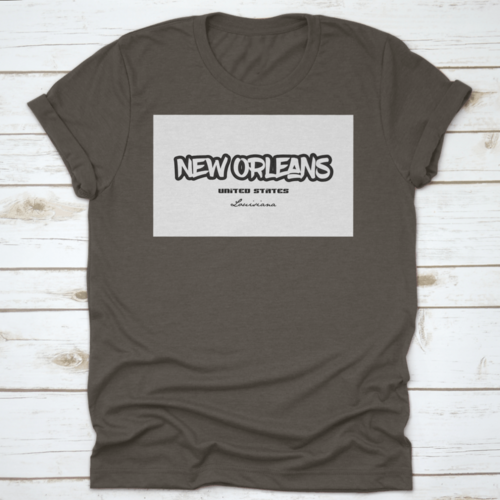 Typography Design Of New Orleans Louisiana City Text Word In The