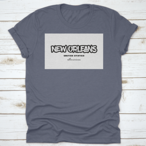 Typography Design Of New Orleans Louisiana City Text Word In The