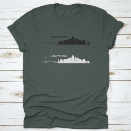 Shreveport Skyline - Louisiana, United States Of America, Usa - Vector