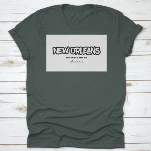Typography Design Of New Orleans Louisiana City Text Word In The
