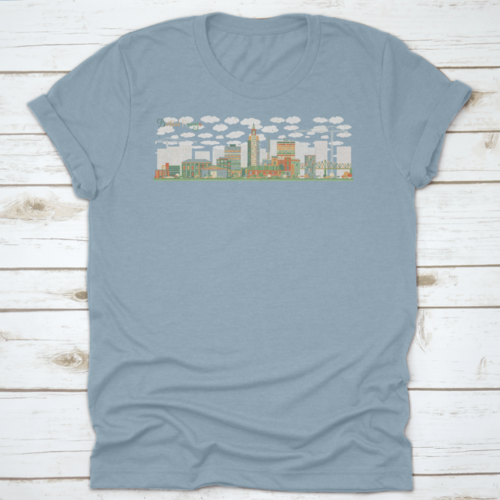 Baton Rouge Louisiana City Skyline with Color Buildings. Vector