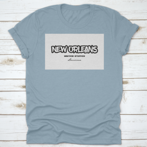 Typography Design Of New Orleans Louisiana City Text Word In The