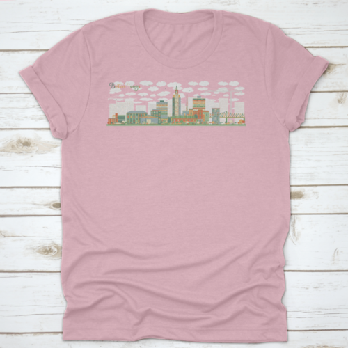 Baton Rouge Louisiana City Skyline with Color Buildings. Vector