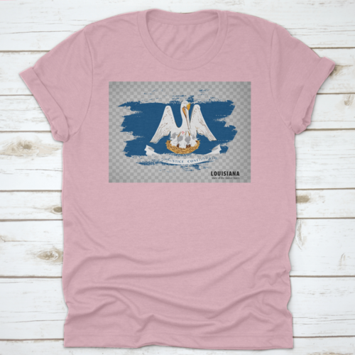 Brush Strokes Illustration Of Flag Of Louisiana, United States Of